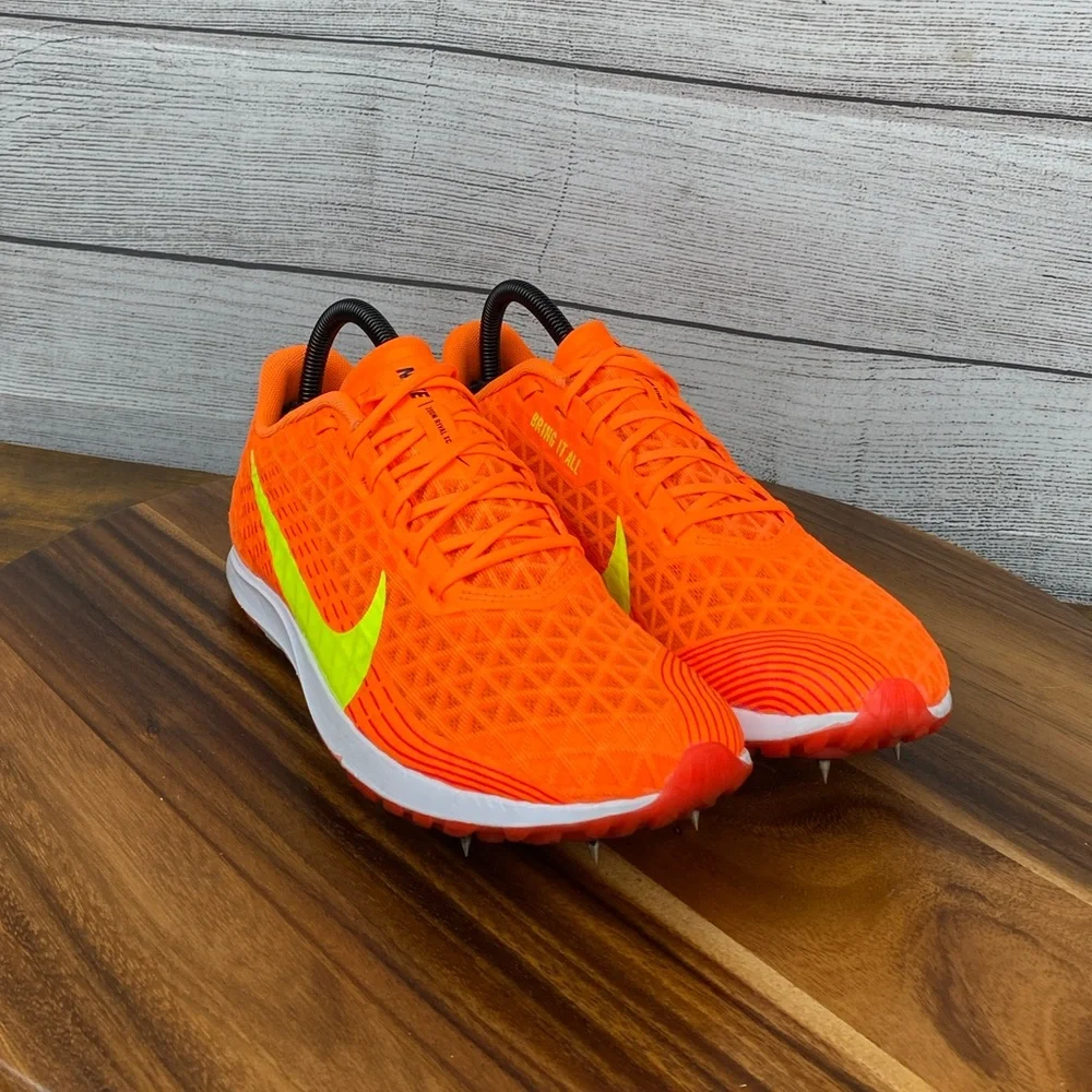 Nike Zoom Rival XC 5 Total Orange Volt Track Spikes CZ1795-801 Men’s Shoe Size 8